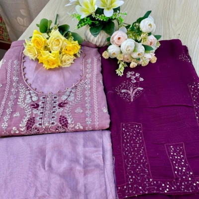 Georgette Semi Stitched Salwar Suit AR-502