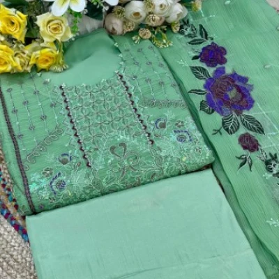 Georgette Semi Stitched Salwar Suit AR-532 PST