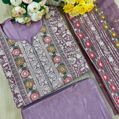 Georgette Semi Stitched Salwar Suit AR-513 NUD