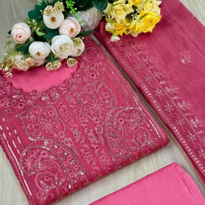 Georgette Semi Stitched Salwar Suit AR-503 MSIT
