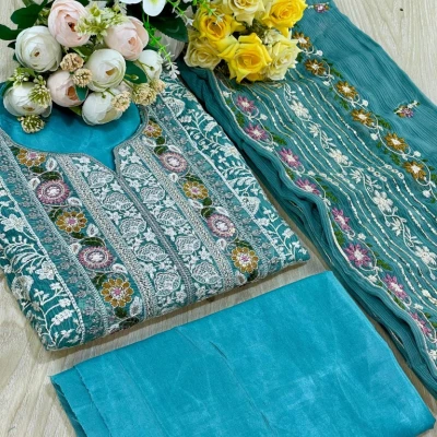 Georgette Semi Stitched Salwar Suit AR-513 PST