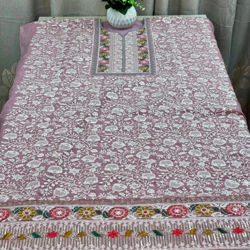 Georgette Semi Stitched Salwar Suit AR-513 PEC