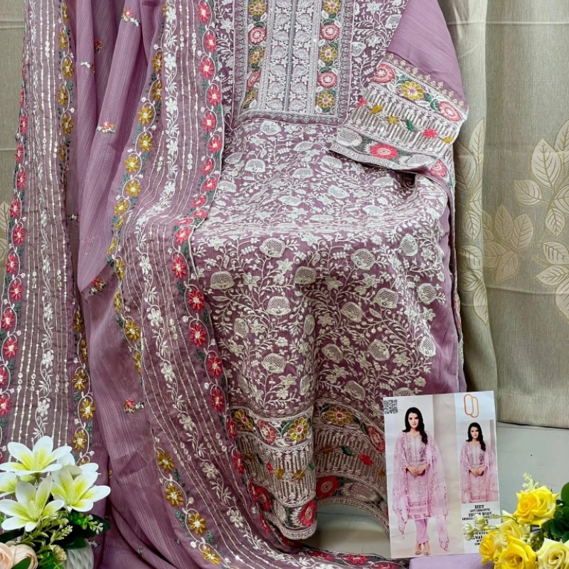 Georgette Semi Stitched Salwar Suit AR-513 NUD