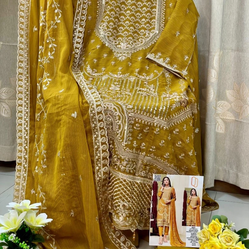 Georgette Semi Stitched Salwar Suit AR-512 MSR