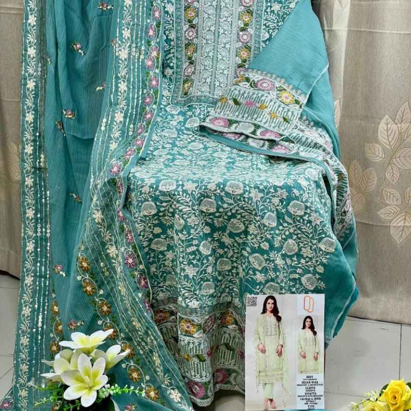 Georgette Semi Stitched Salwar Suit AR-513 PST